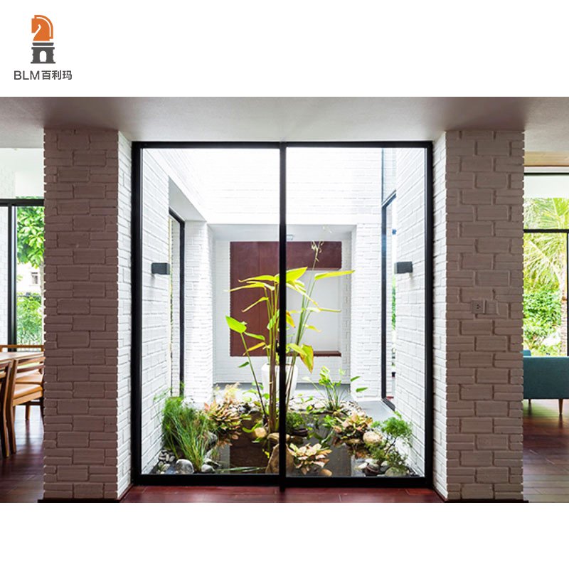 Double Glass Aluminum Sliding Door